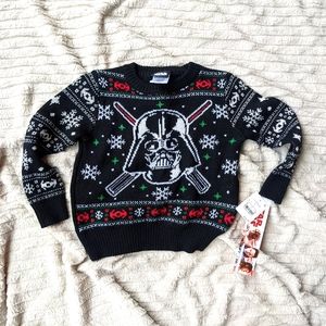 Star Wars Darth Vader Ugly Christmas Sweater 3T